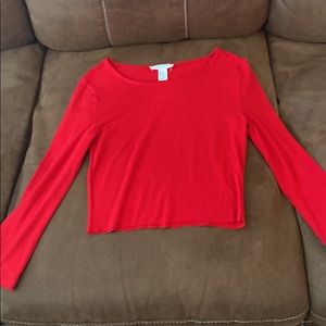 Long sleeve cropped shirt